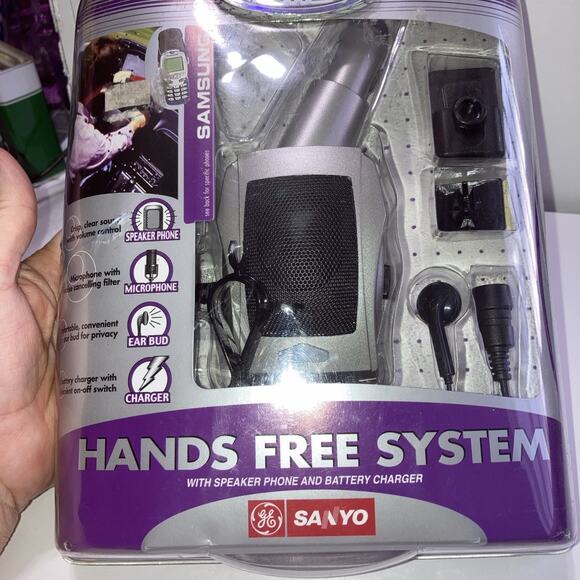 Sanyo Platinum Power Cell Phone Car Kit Hands Free System Motorola Vintage - Picture 4 of 4